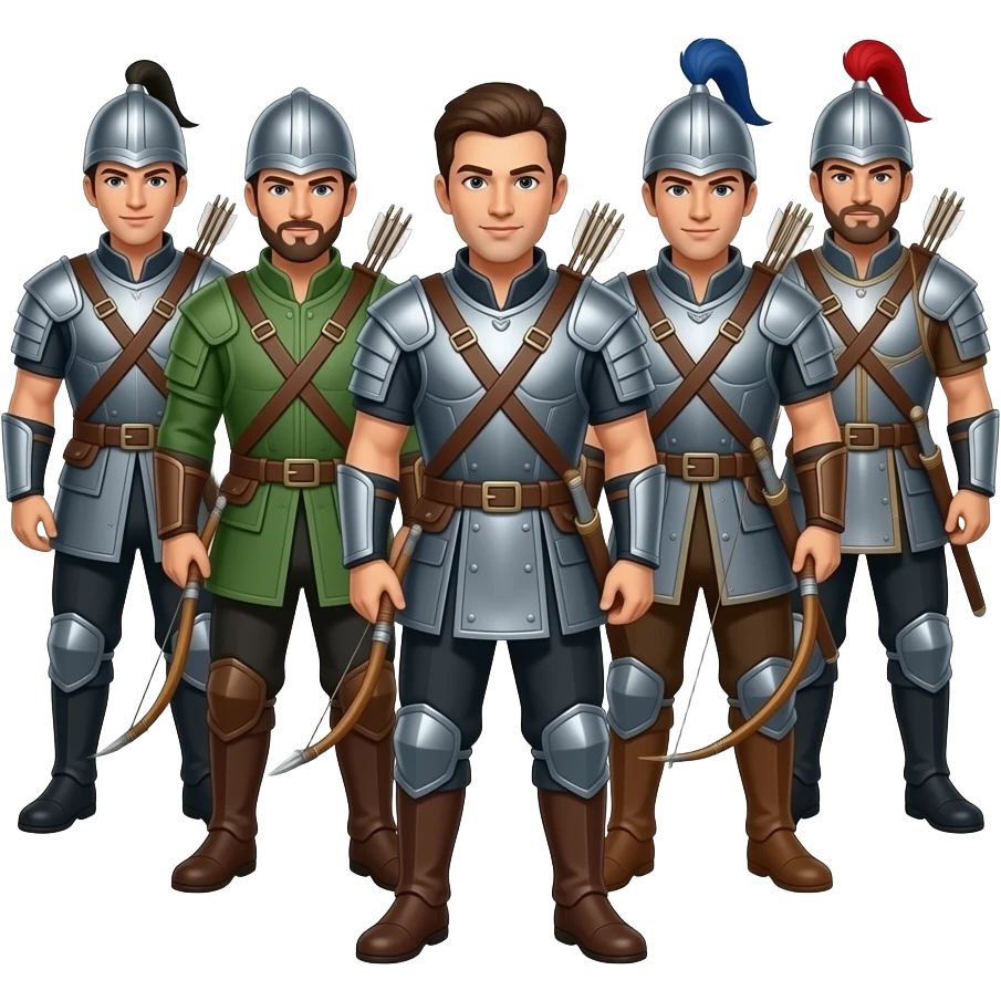 emoj in dem man eine gruppe von bogenschützen erkennt emoji