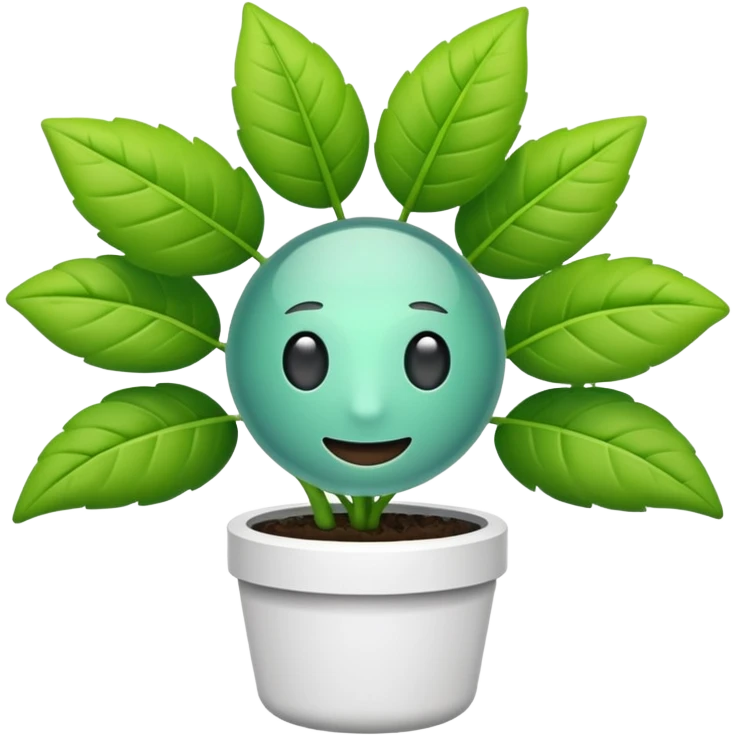 air purification emoji with a plant and fresh air symbol emoji