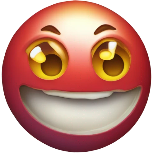 Person as a chewy jawbreaker with eyes emoji