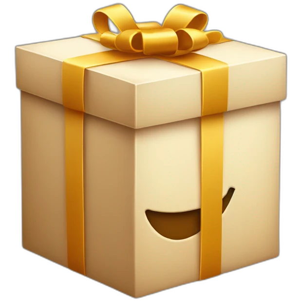 gift box with smile emoji