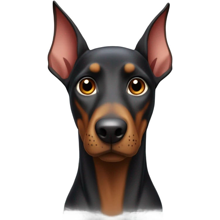 doberman mixed with cat emoji