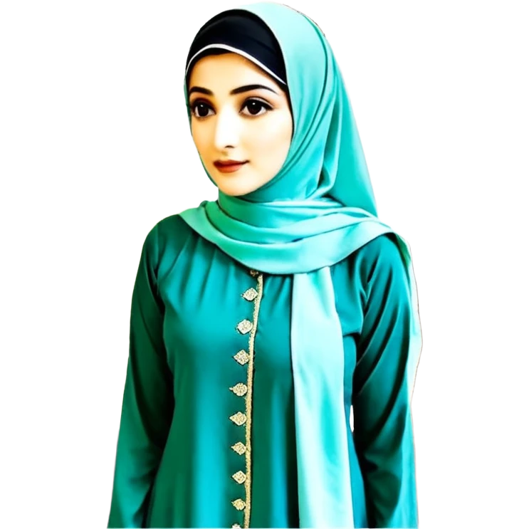 یه زن درحال رقص با موهای بلند قهوه ایی و لباس مشکی عروسکی emoji