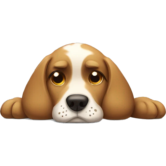 tired out doggie emoji