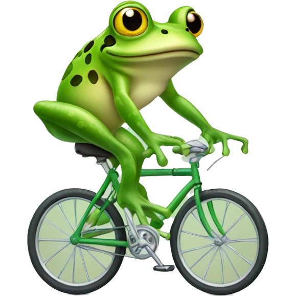frog on a bicycle emoji