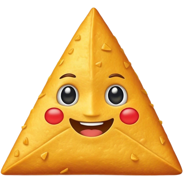 golden dorito with face emoji