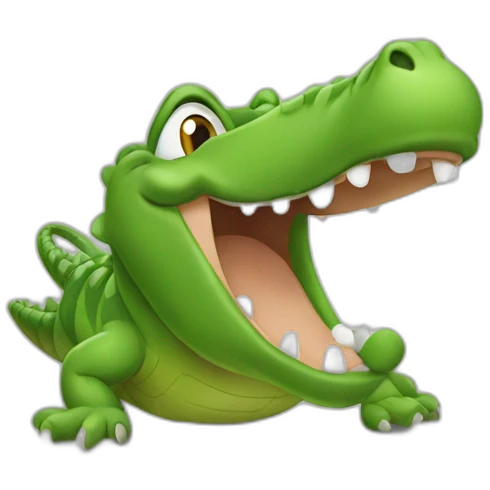 the crocodile farts  emoji