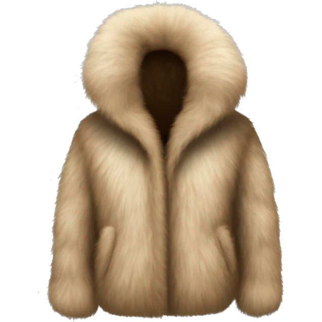 Fur coat emoji