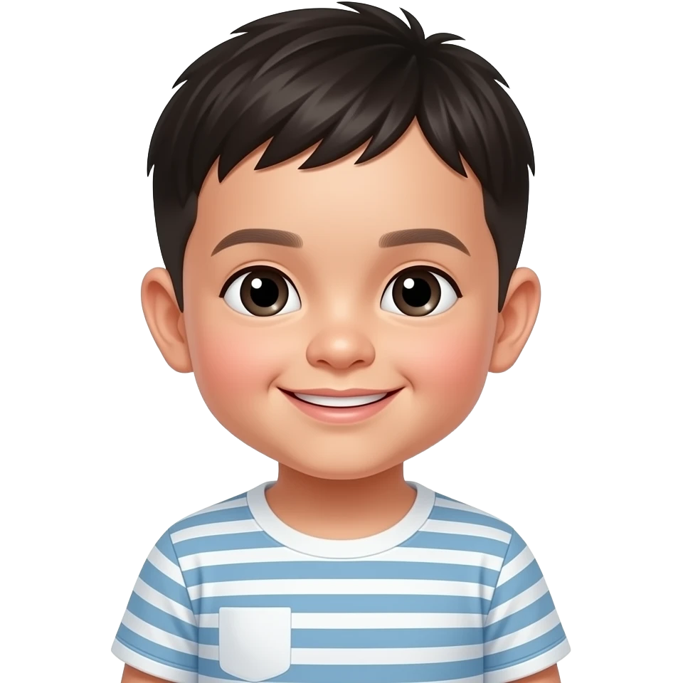 Make an emoji of Leo Chen baby boy, make him look more like a little baby emoji