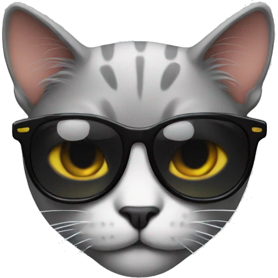 Cat with sunglasses emoji