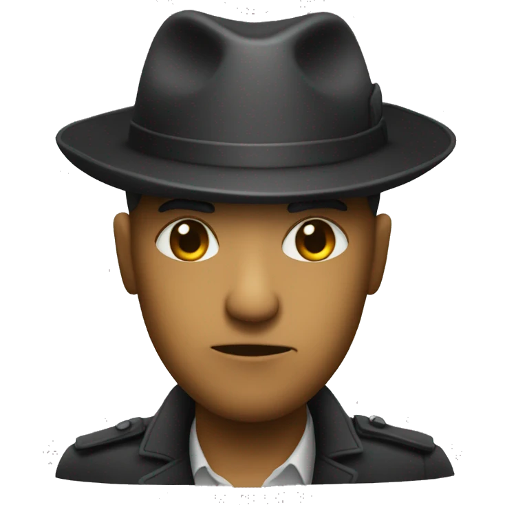 Gangster visage cacher emoji