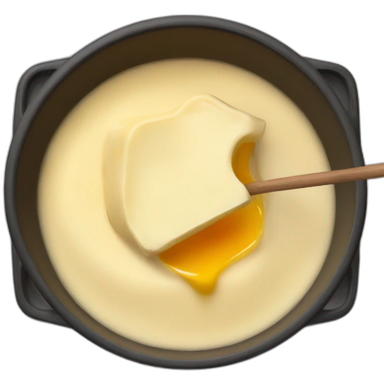 a melted cheese fondue emoji