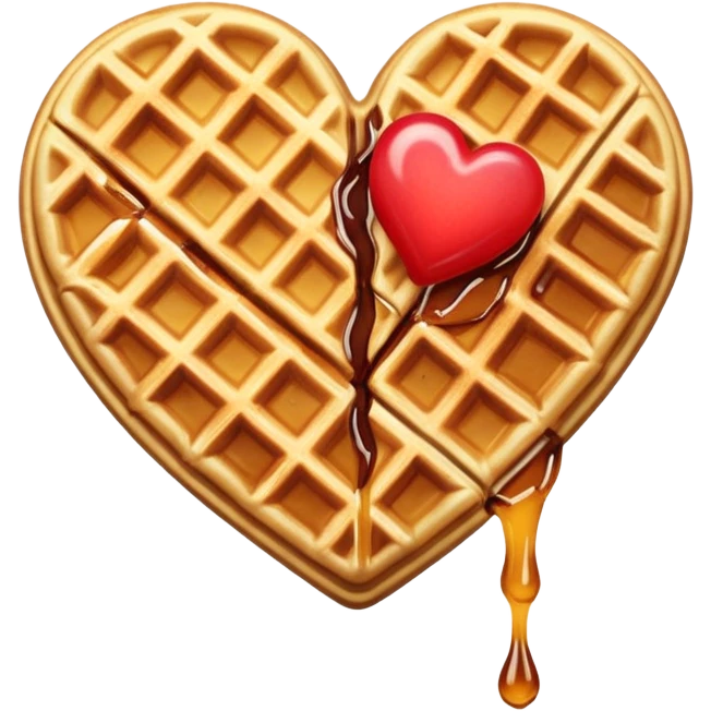 broken heart waffle emoji