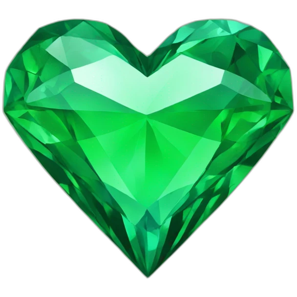 Green diamond heart emoji