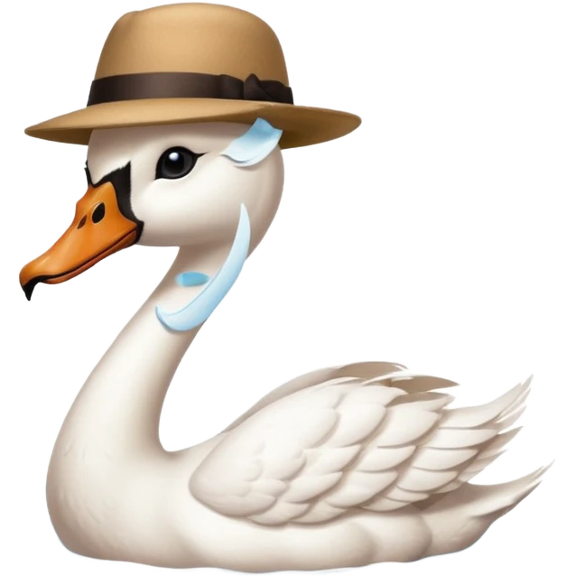 a swan selling items emoji