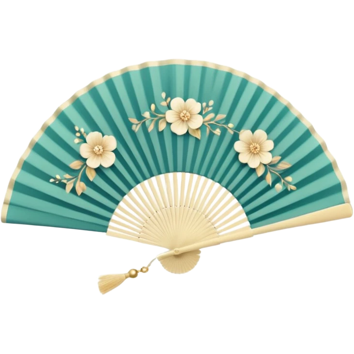 aesthetic hand fan emoji