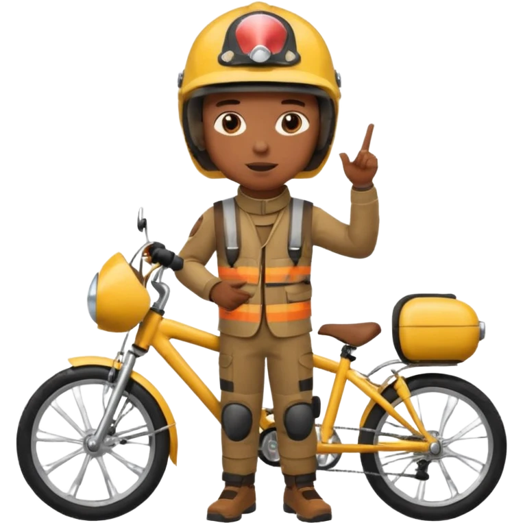 Bike Boy with calling talk emoji  emoji
