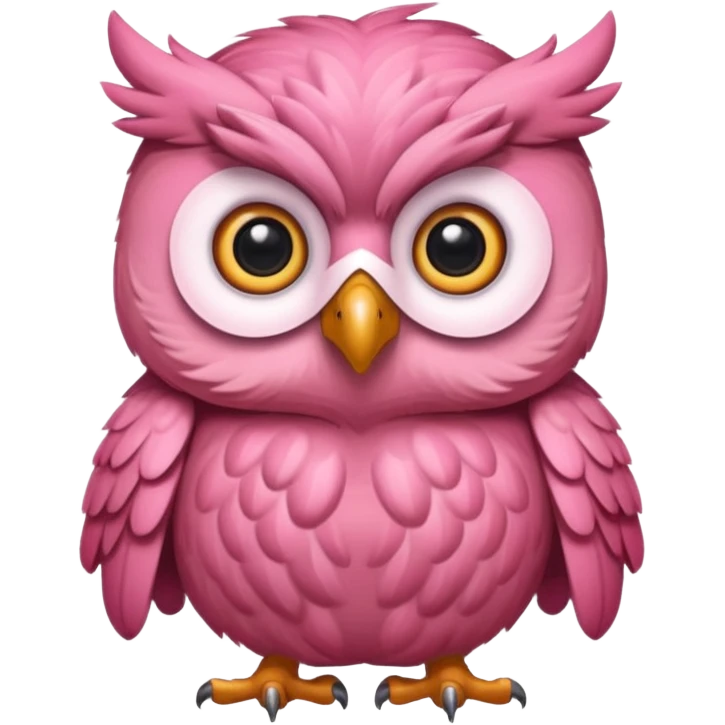 image of a pink owl emoji