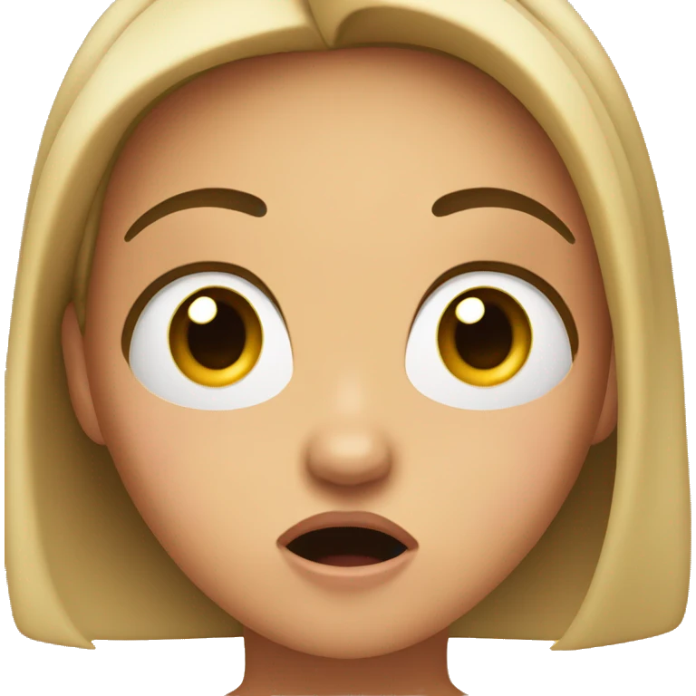 very shocked girl  emoji
