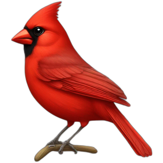 Red cardinal emoji