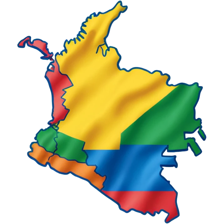 mapa colombia regiones emoji