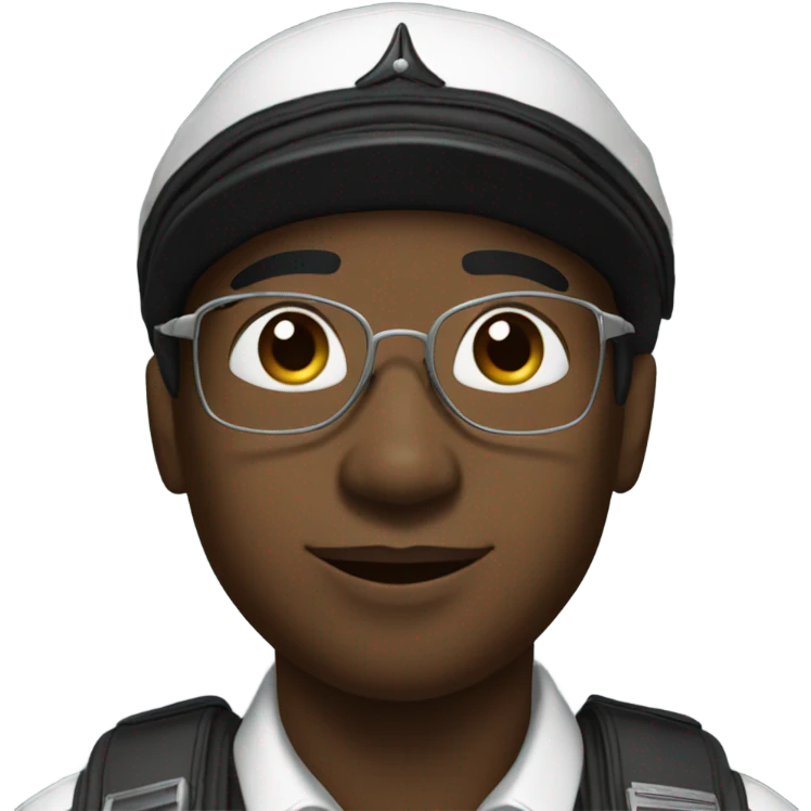 Black pilot emoji