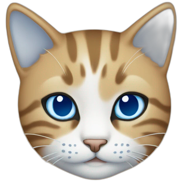 blah cat smiling blue colar emoji