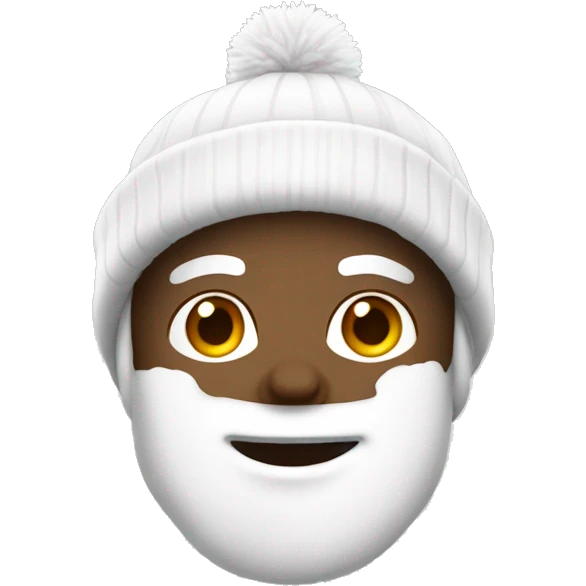white winter beanie no person emoji