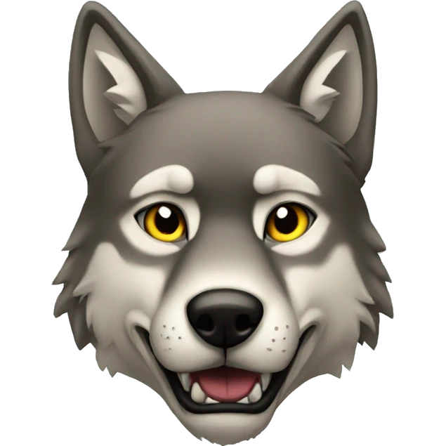 Gangsta wolf emoji