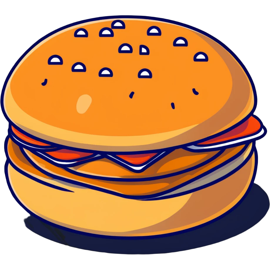 sesame seed bun for hamburger emoji