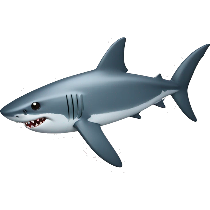 Shark with star eyes emoji