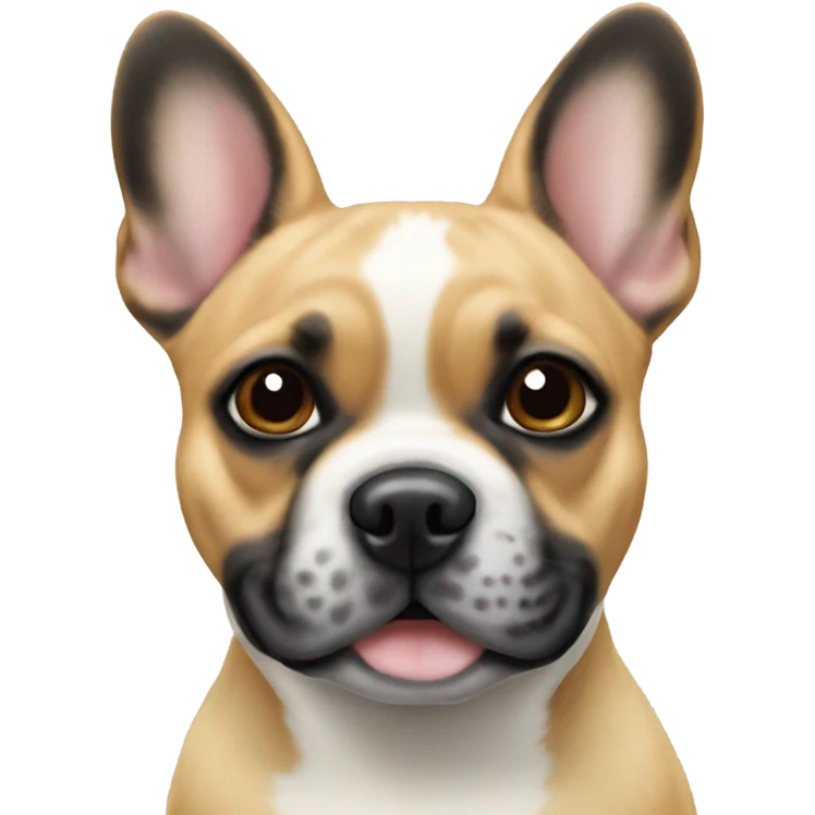 Beige french bulldog and blue heeler  emoji