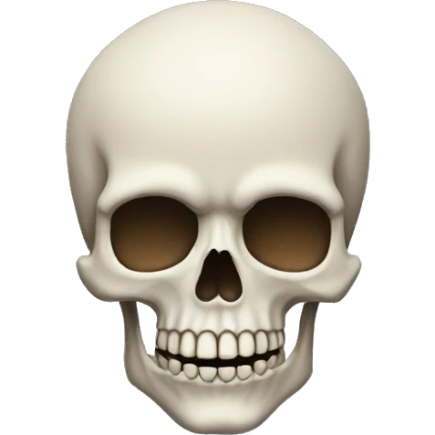 emoji with skull emoji