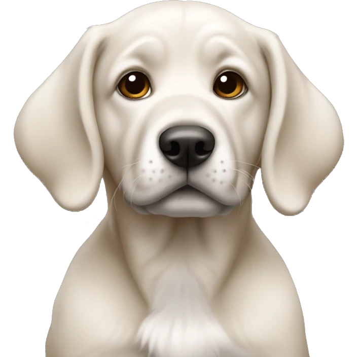 Cachorro com laço  emoji