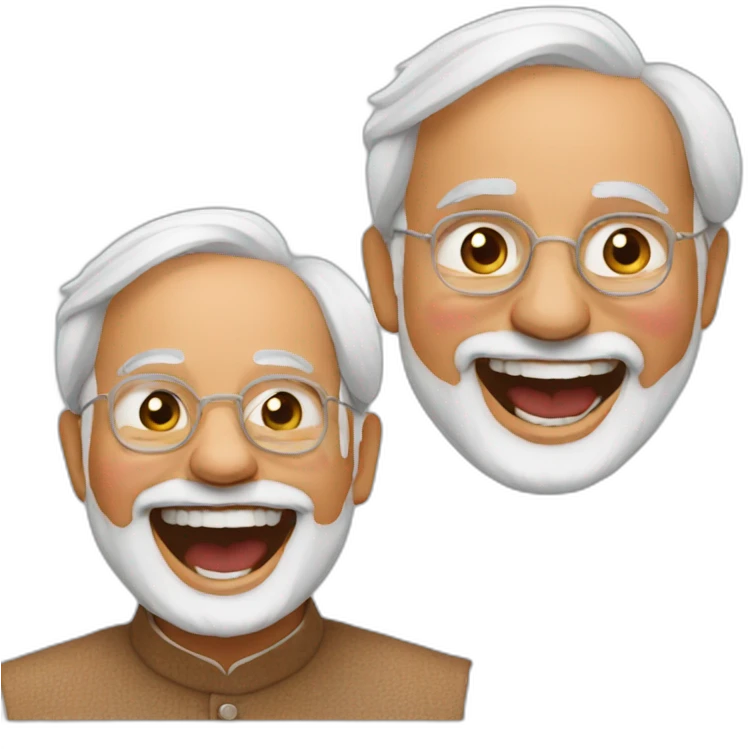 laughing narendra modi emoji