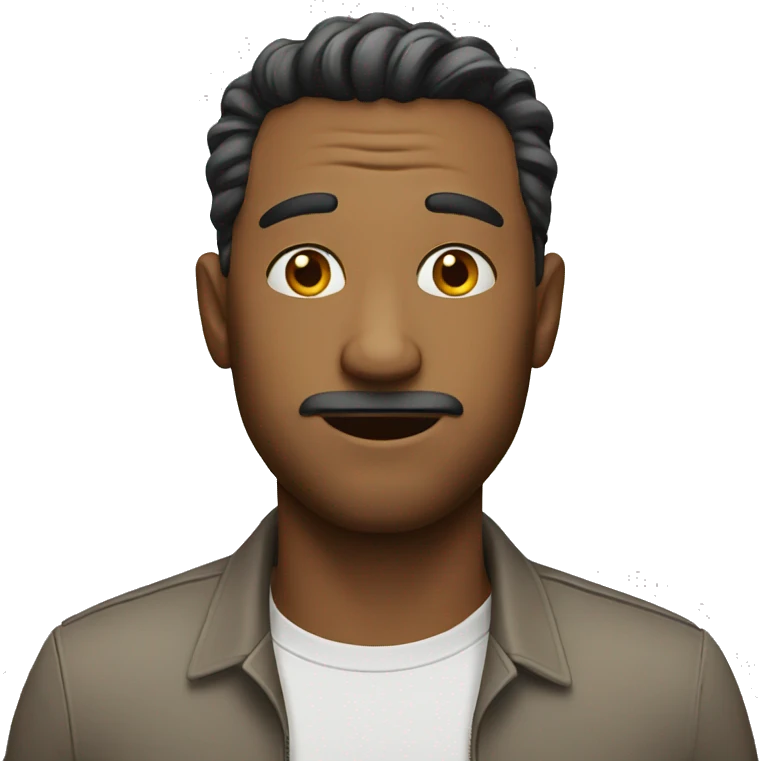Man with a funny look emoji