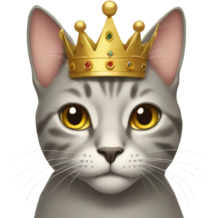 cat with crown emoji