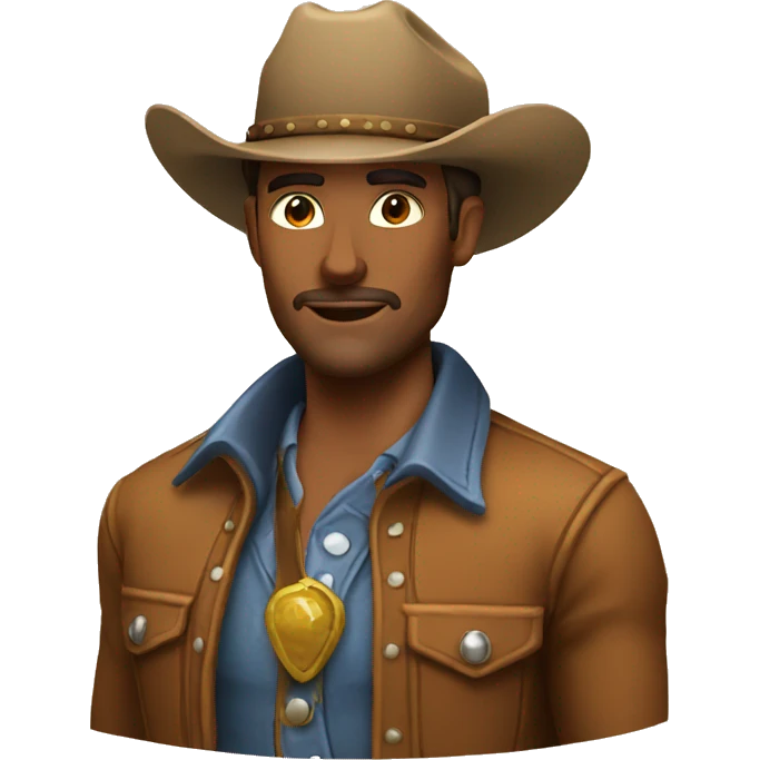 attractive cowboy emoji