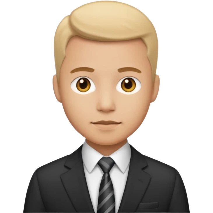 office worker with suit emoji