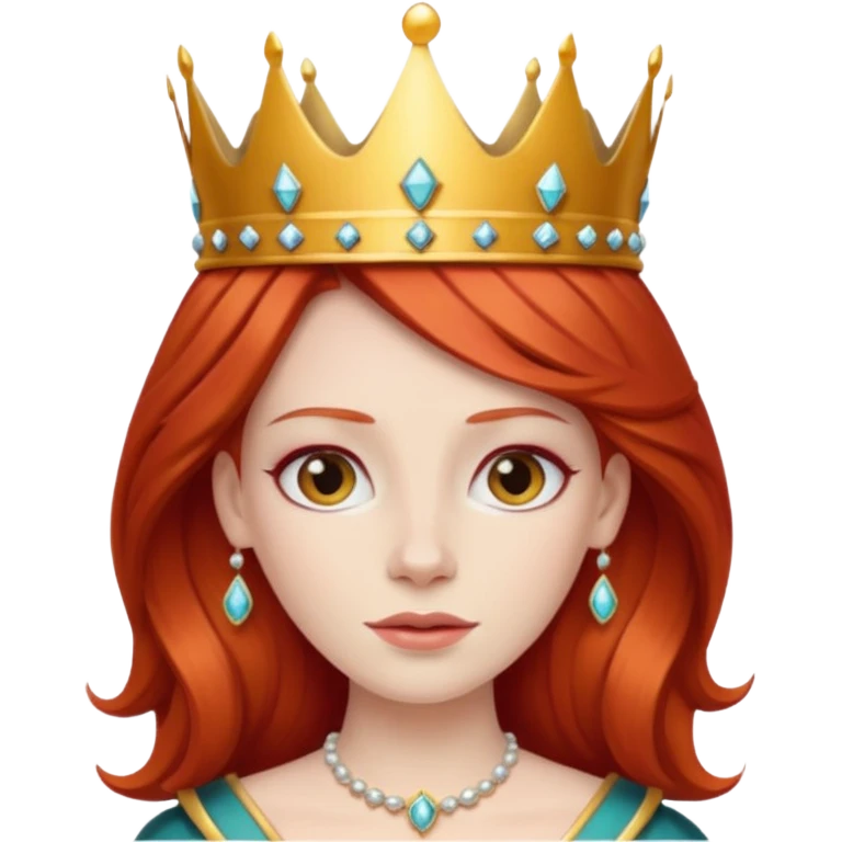 Red-haired queen emoji