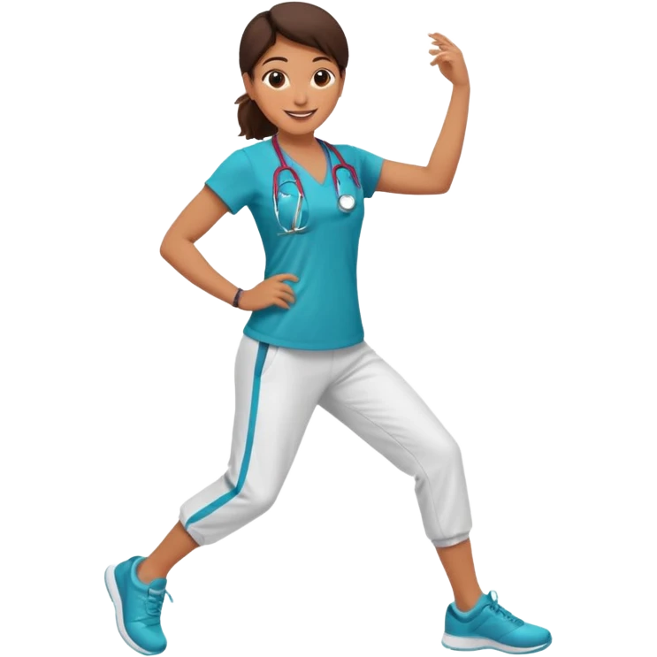 doctor doing cardio dance emoji