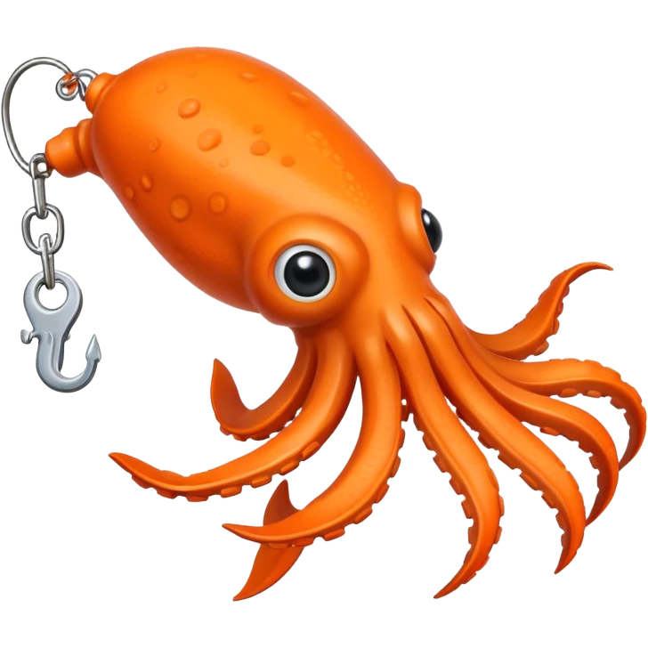 small squid fake bait fishing emoji