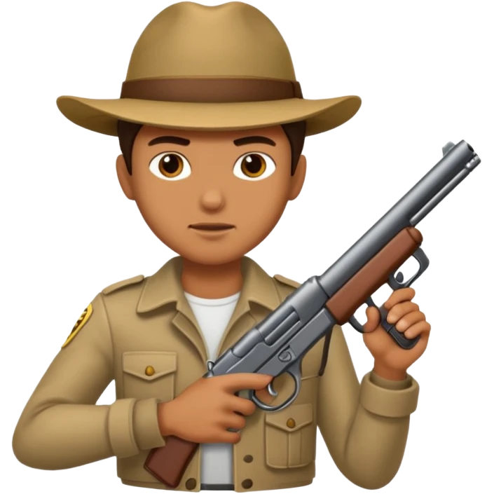 luca with a gun  emoji