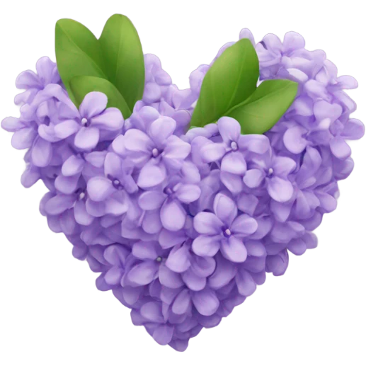 lilac heart  emoji