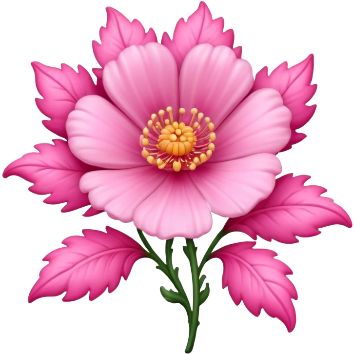 rococo regency flower pink emoji