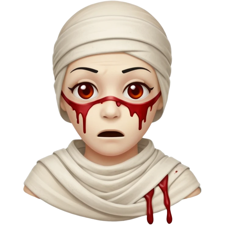 halloween mummy blood stains funny  emoji