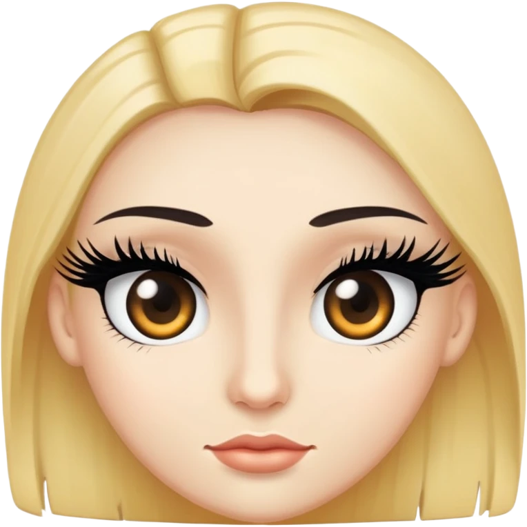 Face with lashes emoji