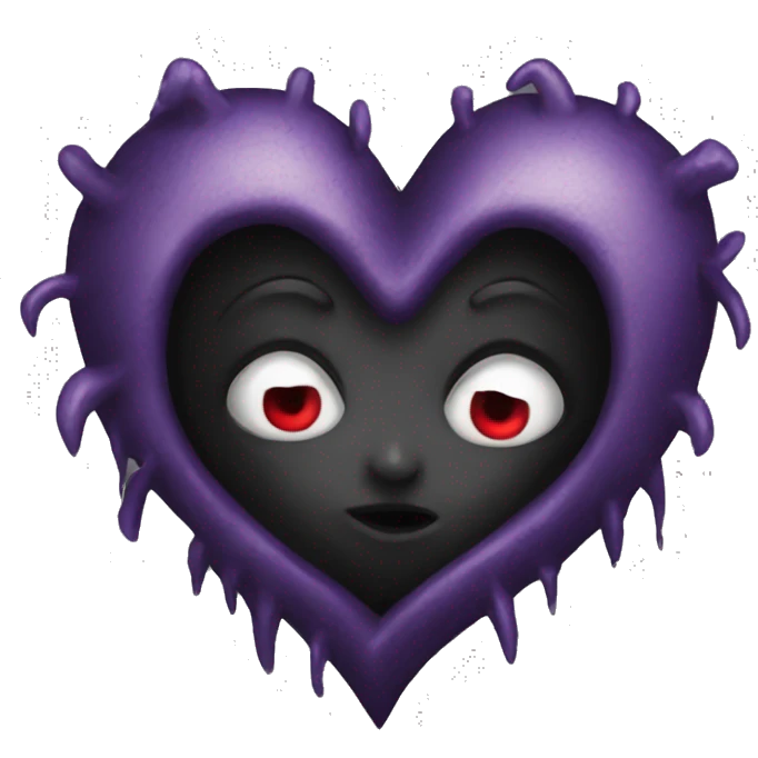 Gothic heart  emoji