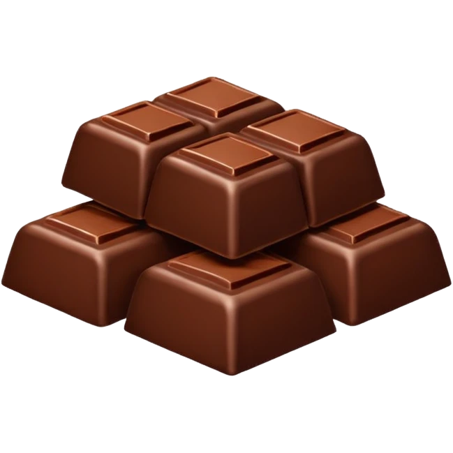 Chocolate pieces emoji