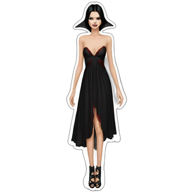 kendall jenner vampire dress emoji
