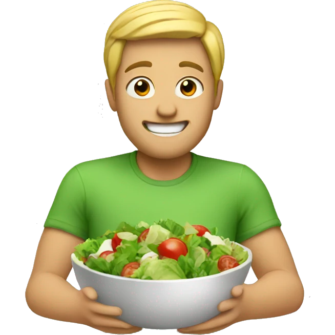 Summer salad emoji